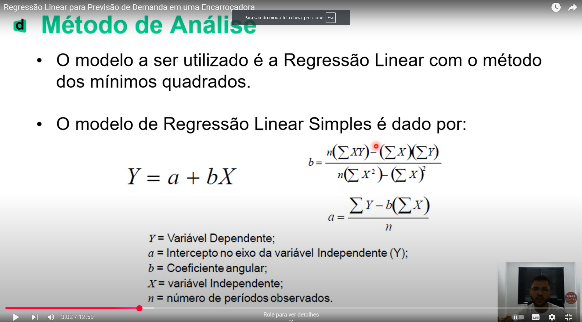 Regressão linear para previsão de demanda